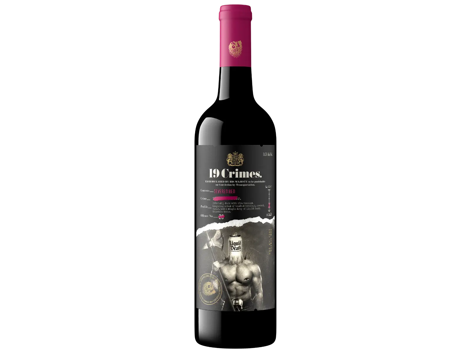 19 Crimes Severed Red